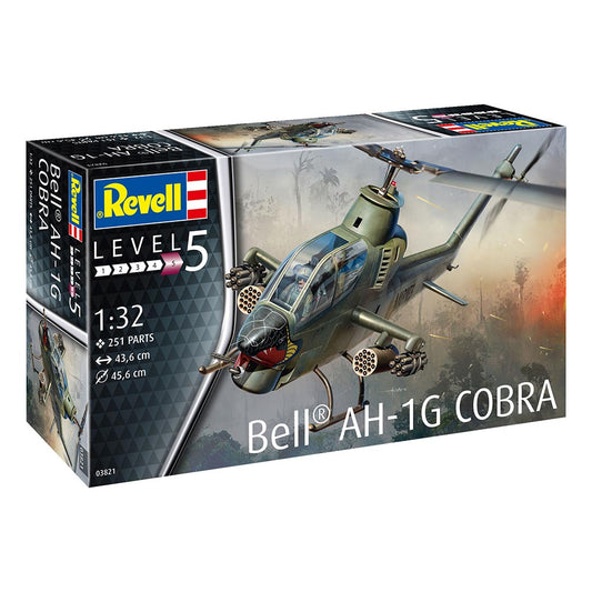Revell 03821 Bell AH1G Cobra 1:32 Attack Helicopter Model Kit