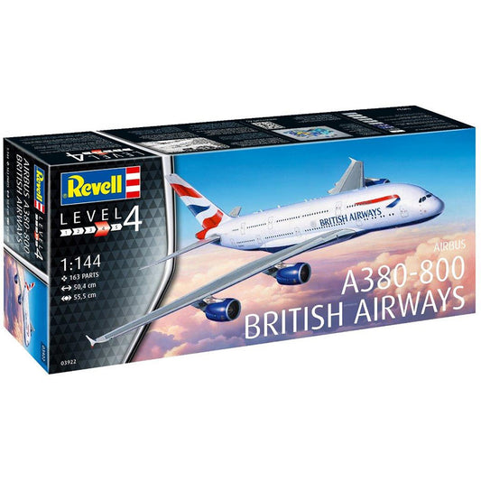 REVELL Airbus A380-800 British Airways 1:144 Scale Model Kit 03922
