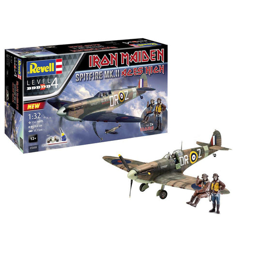 REVELL Gift Set Spitfire Mk.II Aces High 35th Aniv 1:32 Aircraft Model Kit 05688