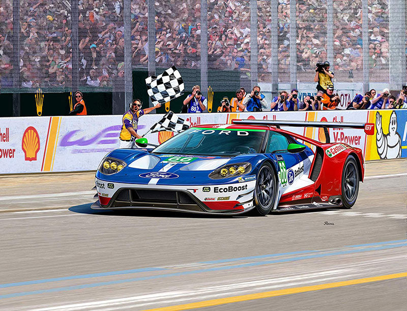 REVELL Ford GT - Le Mans 2017 1:24 Car Model Kit 07041