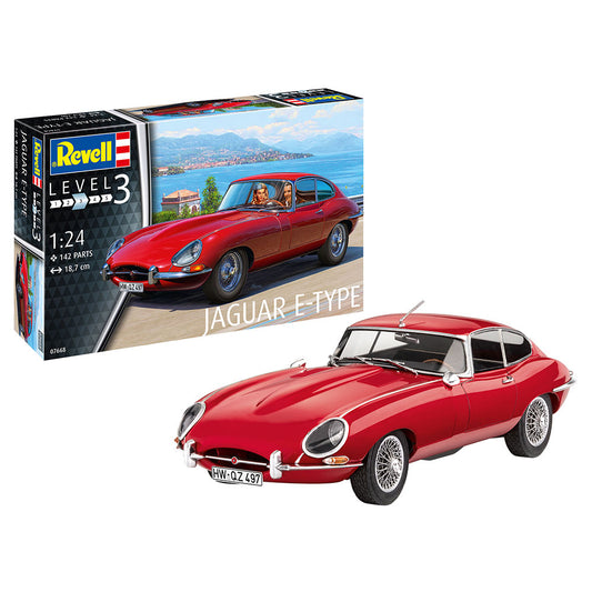 Revell 07668 Jaguar E-Type Coupe 1:24 Plastic Model Car Kit