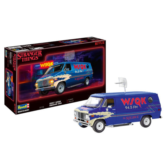 Revell 07732 Stranger Things GMC® WSQK Squawk Van 1:25 Model Kit