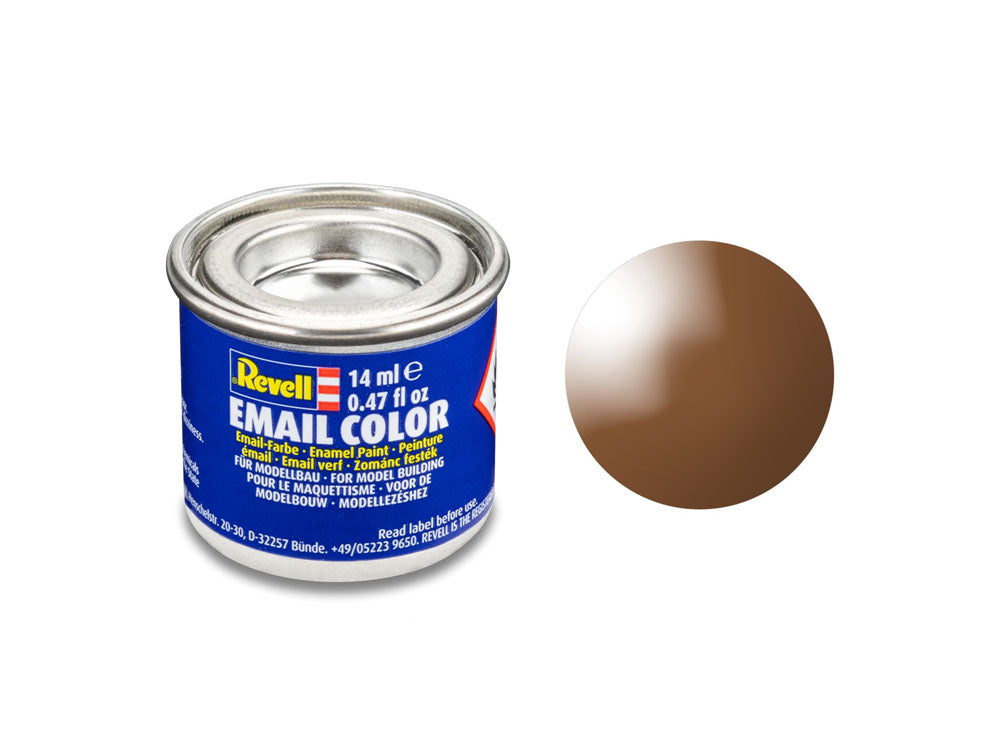 Revell Gloss Mud Brown (RAL 8003) Email Colour Enamel 14ml Model Paint No.80