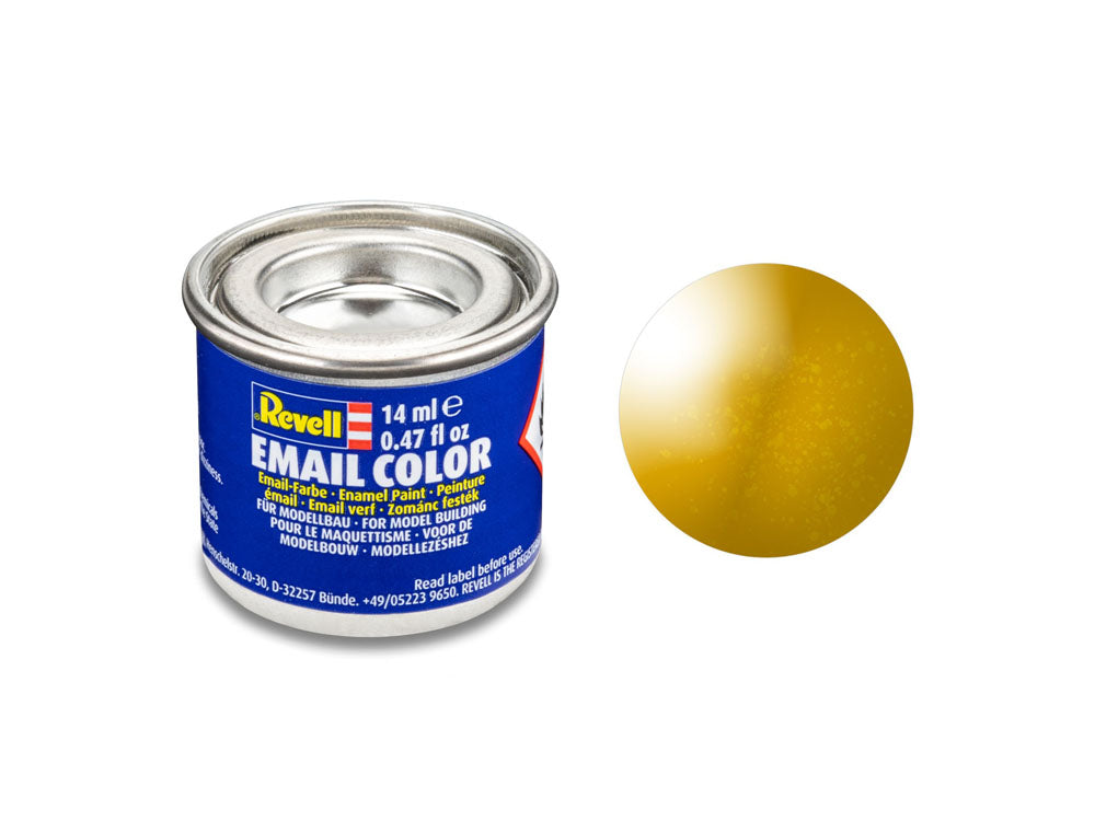 Revell Metallic Brass Email Colour Enamel - 14ml Model Paint No.92