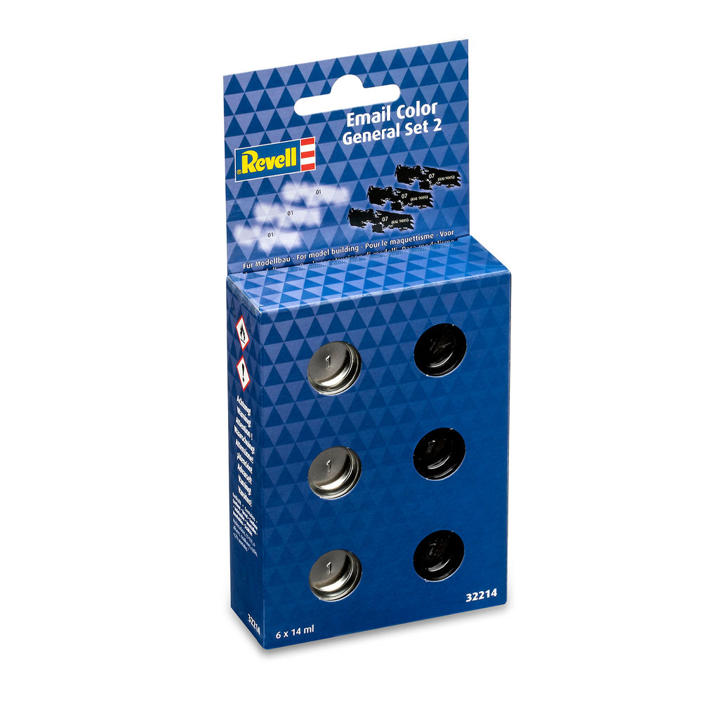 Revell Email Colour General Set 2 Gloss (6x 14ml) Model Paint No.2149091