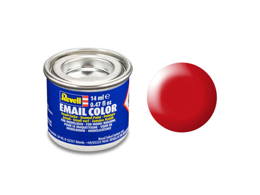 Revell Silk Luminous Red (RAL 3026) Email Colour 14ml Model Paint No.332
