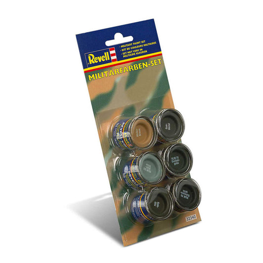 REVELL Military Colour Set (6x14ml colours) Enamel Paints 32340