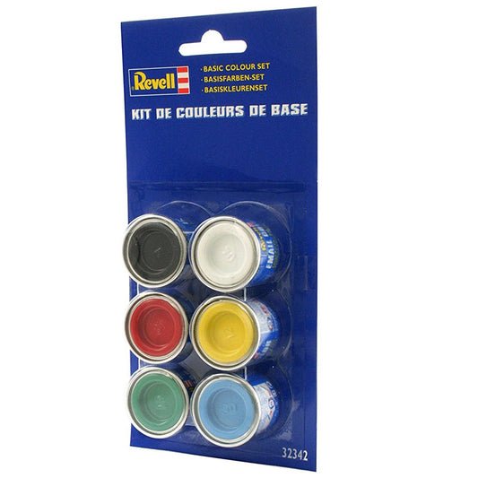 REVELL Base Colour Set (6x14ml colours) Enamel Paints 32342