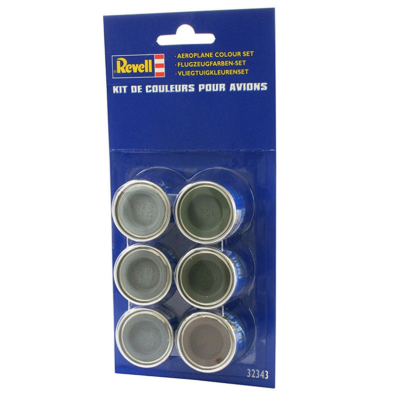 REVELL Aircraft Colour Set (6x14ml colours) Enamel Paints 32343