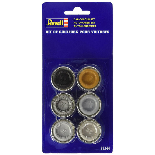 REVELL Car Colour Set (6x14ml colours) Enamel Paints 32344