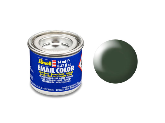 Revell Silk Dark Green (RAL 6020) Email Colour Enamel 14ml Model Paint No.363