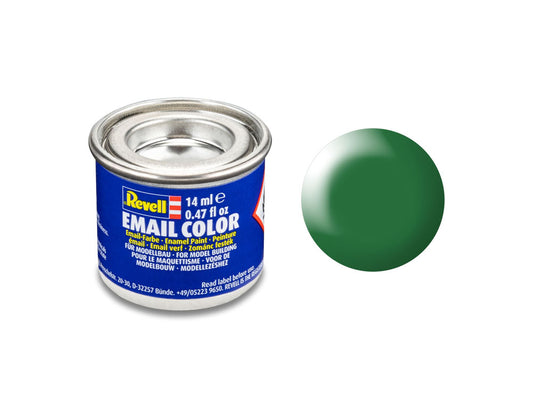 Revell Silk Leaf Green (RAL 6001) Email Colour Enamel 14ml Model Paint No.364