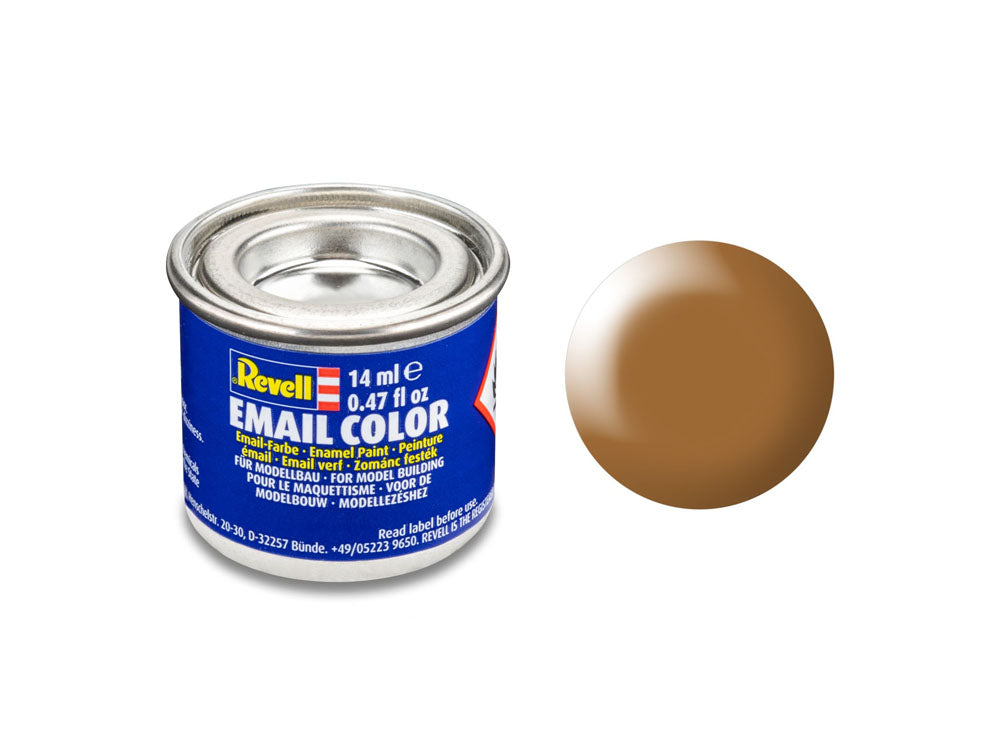 Revell Silk Wood Brown (RAL 8001) Email Colour Enamel 14ml Model Paint No.382
