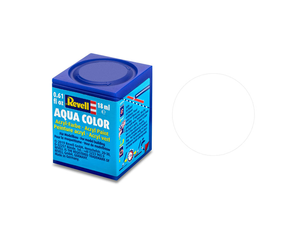 Revell Matt White (RAL 9001) Aqua Colour Acrylic - 18ml Model Paint No.5