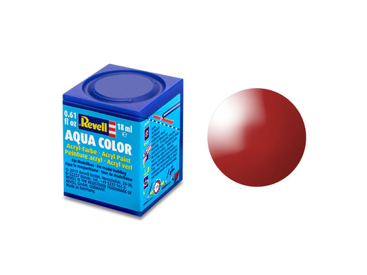 Revell Gloss Fiery Red (RAL 3000) Aqua Colour Acrylic18ml Model Paint No.31