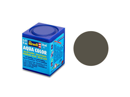 Revell Matt NATO Olive (RAL 7013) Aqua Colour Acrylic18ml Model Paint No.46