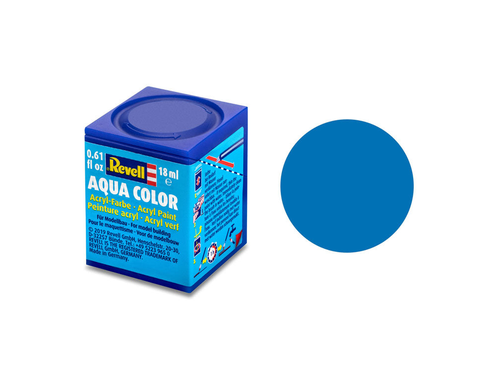 Revell Matt Blue (RAL 5000) Aqua Colour Acrylic - 18ml Model Paint No.56
