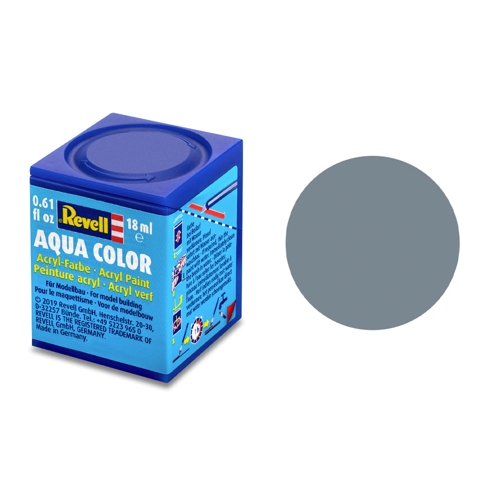 Revell Matt Grey (RAL 7000) Aqua Colour Acrylic - 18ml Model Paint No.57