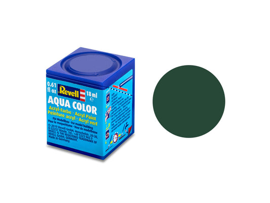 Revell Matt RAF Dark Green Aqua Colour Acrylic 18ml Model Paint No.68