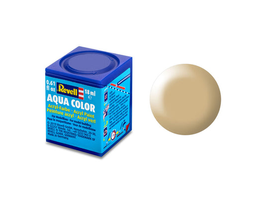 Revell Silk Beige (RAL 1001) Aqua Colour Acrylic 18ml Model Paint No.314