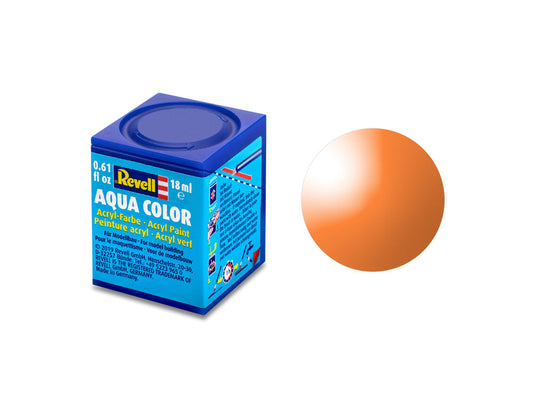 Revell Clear Orange Aqua Colour Acrylic 18ml Model Paint No.730