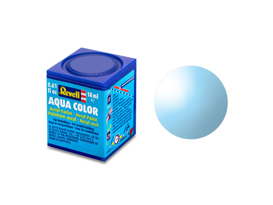 Revell Clear Blue Aqua Colour Acrylic 18ml Model Paint No.752
