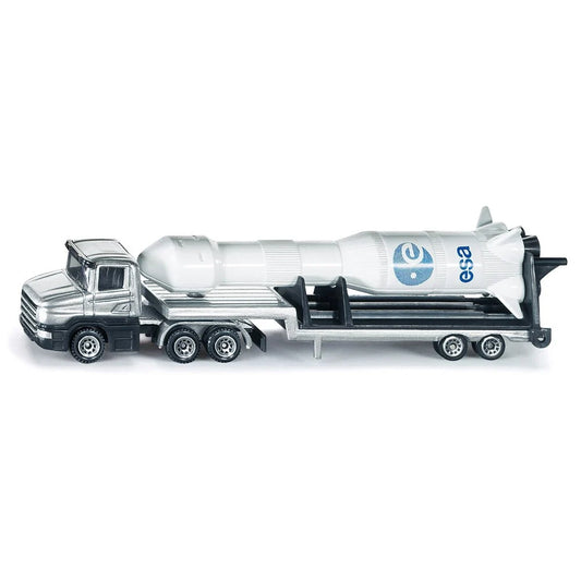 Siku 1614 Low Loader with Rocket 1:87 Diecast Toy
