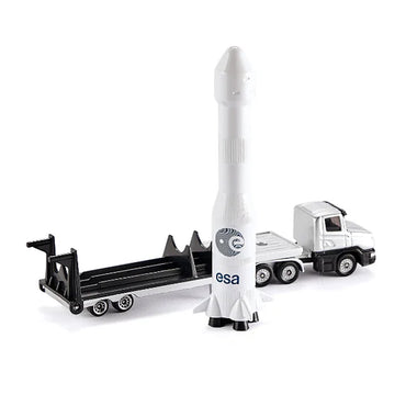 Siku 1614 Low Loader with Rocket 1:87 Diecast Toy