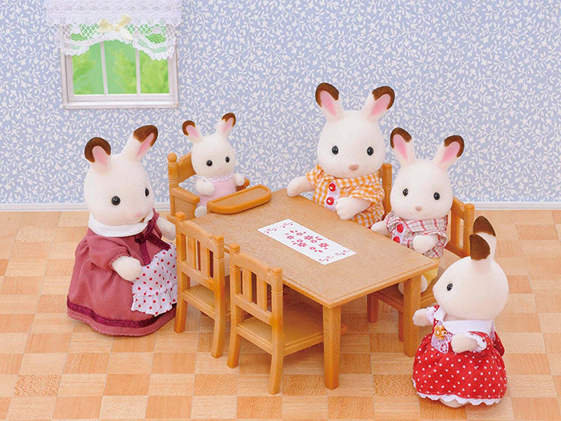 Family Dining Table Chairs - SYLVANIAN Families Figures 4506