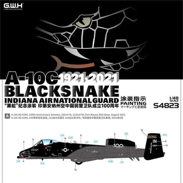 Great Wall Hobby S4823 A-10C Blacksnake Indiana ANG 1921-2021 1:48 Model Kit