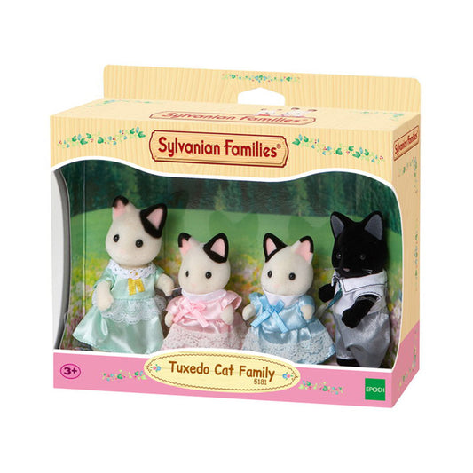 Tuxedo Cat Family - SYLVANIAN Families Figures 5181