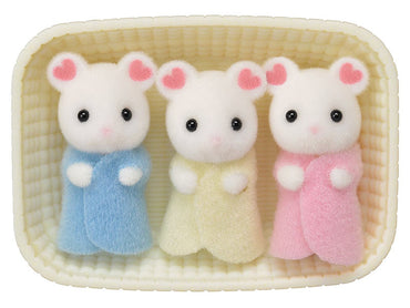 SYLVANIAN Families Marshmallow Mouse Triplets Figures 5337