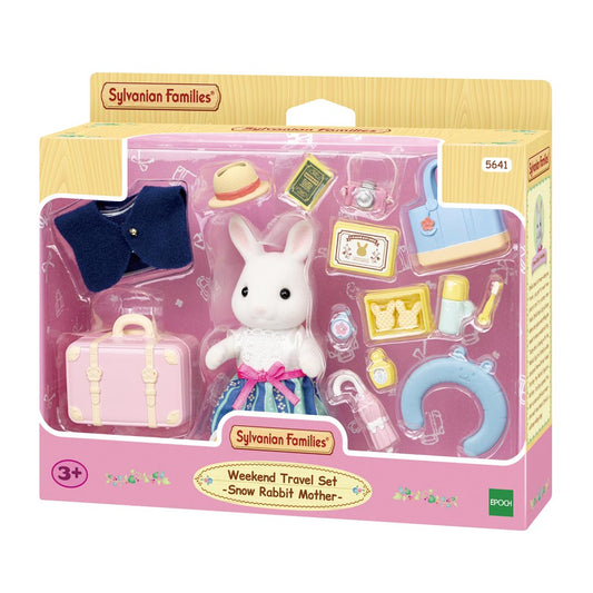 Sylvanian Families Weekend Travel Set Snow Rabbit Mother 5641