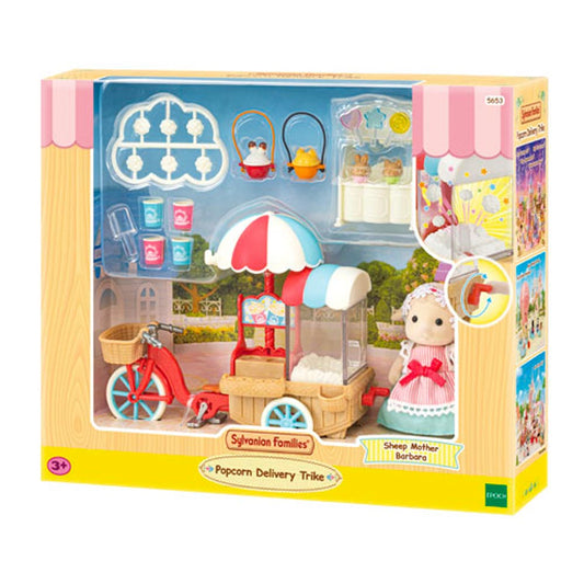 Sylvanian Families Popcorn Delivery Trike Sheep Mother Barbara Figure 5653
