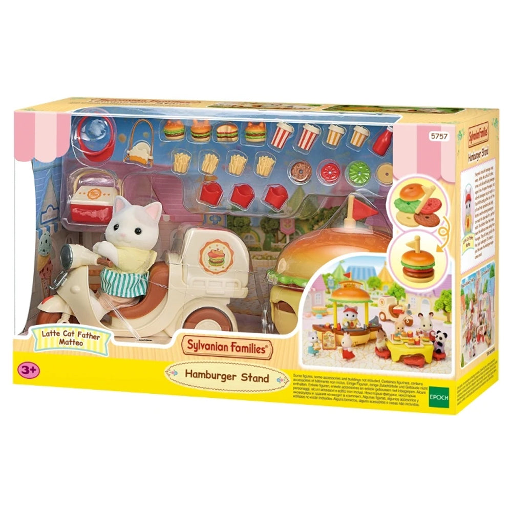 Sylvanian Families Hamburger Stand w/Matteo Cat 5757