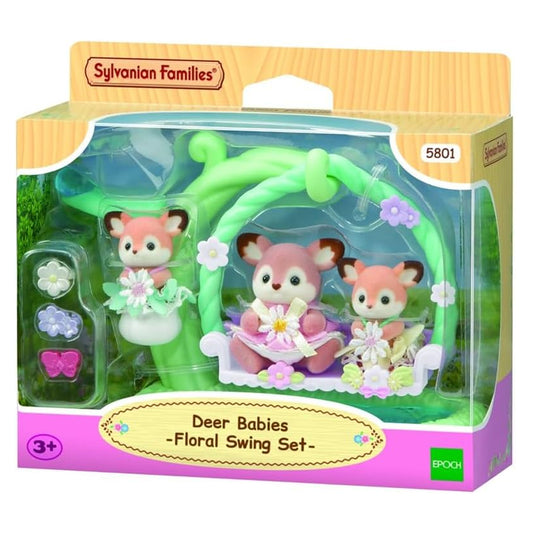 Sylvanian Families Deer Babies Floral Swing Set 5801