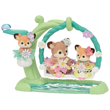 Sylvanian Families Deer Babies Floral Swing Set 5801