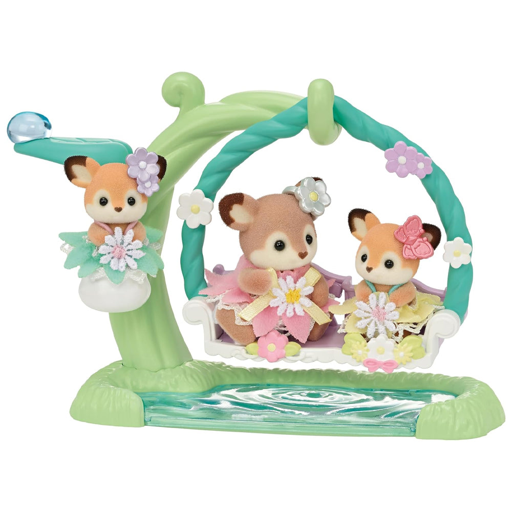 Sylvanian Families Deer Babies Floral Swing Set 5801