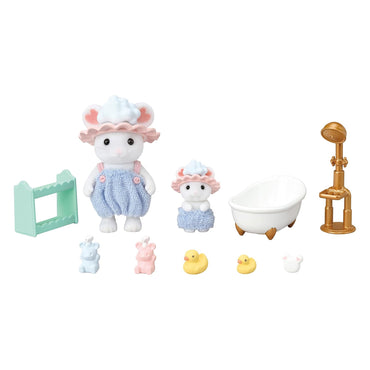 Sylvanian Families Bath Time Bubble Siblings 5805