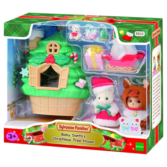 Sylvanian Families Baby Santa's Christmas Tree House 5822