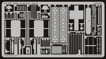 Eduard 35797 1:35 Etched Detailing Set for Tamiya Kit SAS Willys Jeep