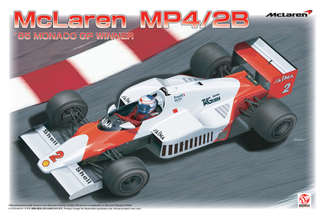 Beemax McLaren MP4/2b Monaco 1985 1:20 Model Kit