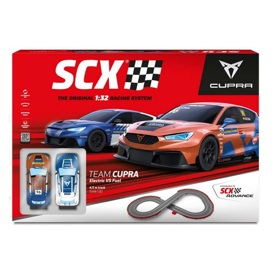 SCX 10423 Team Cupra (Electric v Fuel) Starter Set 1:32 Slot