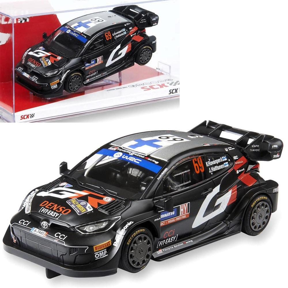 SCX U10529 Toyota Yaris WRC 2024 Sweden Rovenpera 1:32 Slot Car
