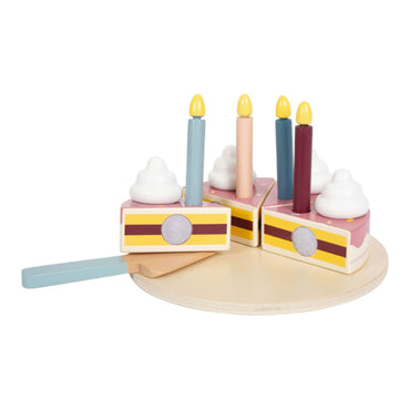 Small Foot Birthday Cake w/Candles Wooden Toy Age 3+