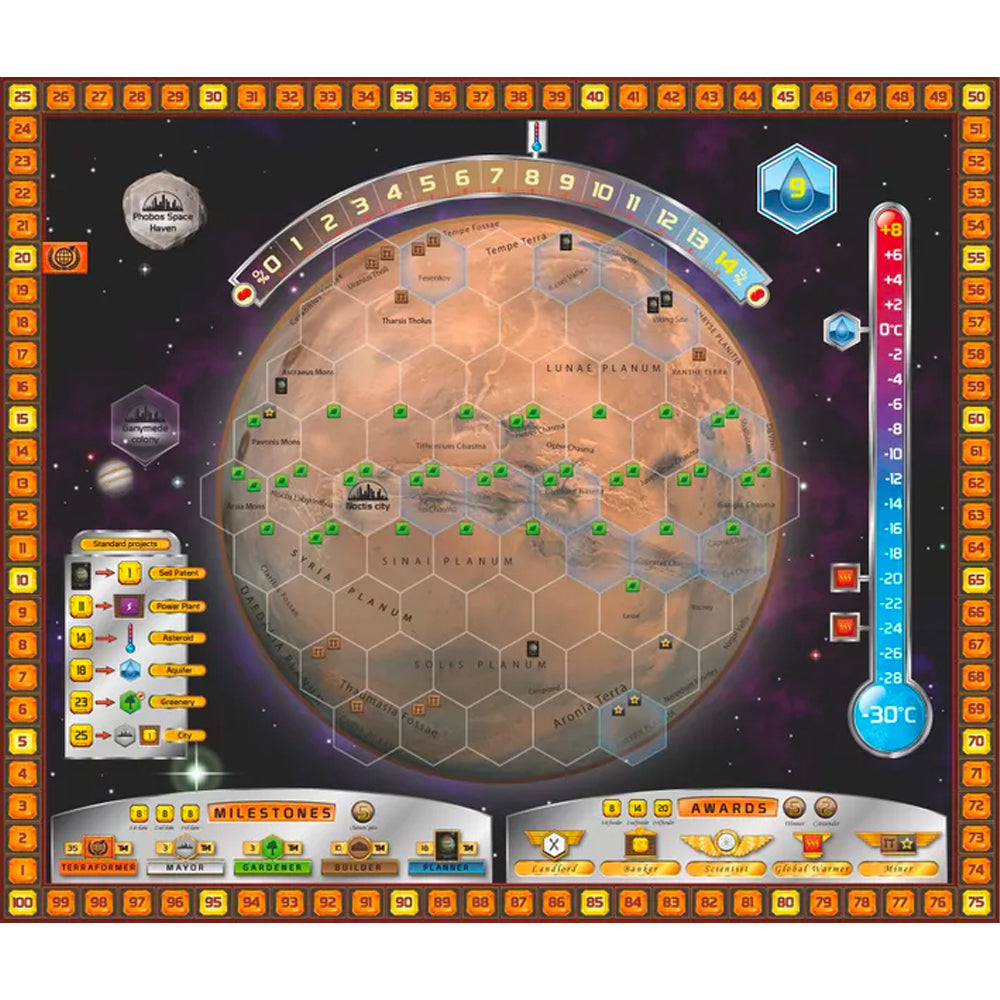 Terraforming Mars Board Game - 1-5 Players Age 14+ Stronghold Games