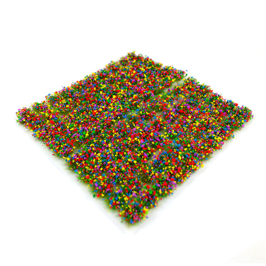 WWScenics 6mm Mixed Flowers Static Grass Tufts x100 Model Rail Scenics SGTMIX06