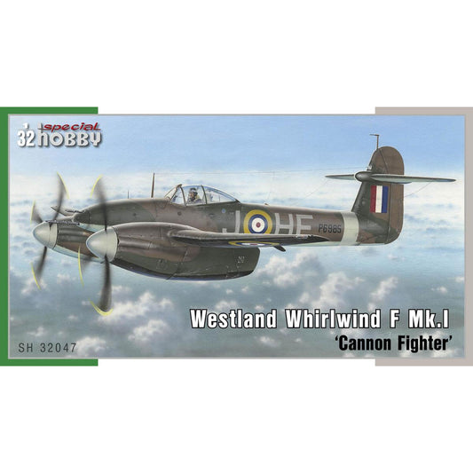 Special Hobby Westland Whirlwind F Mk.I Cannon Fighter 1:32 Plastic Model Aircraft Kit