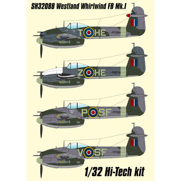 Special Hobby 32088 Westland Whirlwind FB Mk.I Hi-Tech 1:32 Model Kit