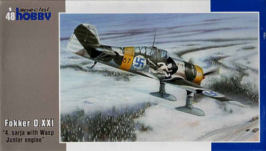Special Hobby 48073 Fokker D.XXI 4.Sarja with Wasp Junior Engine 1:48 Model Kit
